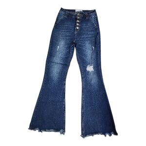 KanCan Disyressed Flared Women's Jeans